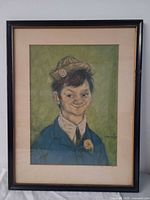 Full framed print showing artwork, mat and frame