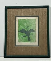 Framed print front view showing image, mat and frame