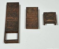 All three Kodak/Brownie copper printing blocks side by side
