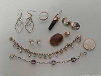 Full group view showing all eight jewellery items