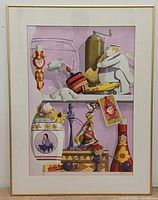 Full view of framed signed Mel Steiner print