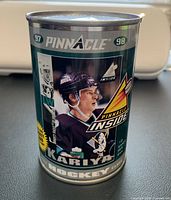 Front view of sealed Pinnacle Inside can showing Paul Kariya image and product details
