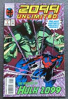 Front cover featuring Hulk 2099 art and issue information