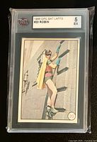Front view of the graded card showing Robin image and KSA grade label