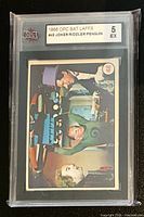 Front of encapsulated Bat Laffs #48 card showing KSA label 5 EX