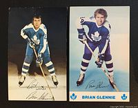 Fronts of both Brian Glennie postcards