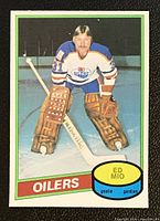 Front view of Ed Mio OPC rookie card #341