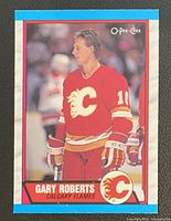 Front of Gary Roberts O-Pee-Chee rookie card #202