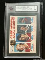 Front of graded card showing players and KSA 7 NM label
