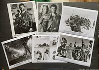 Overall view showing all six 8x10 photographs laid out