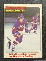 Front of 1978-79 OPC Mike Bossy #1 card