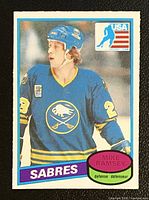 Front of Mike Ramsey 1980-81 OPC rookie card showing player image and card details