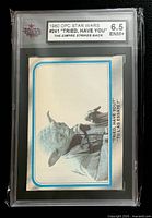Front of graded Star Wars #241 card showing Yoda image and KSA 6.5 label