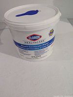 Full view of Clorox Healthcare Bleach Germicidal Wipes tub