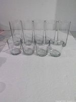 Group shot showing all nine glasses