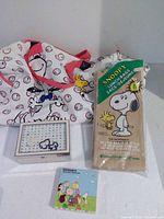 Group shot of all four Snoopy items