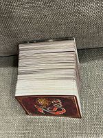 Side view of stacked 7th Sea cards showing quantity