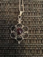 close-up of pendant front