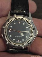 Front close-up of watch face and bezel