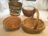 Overall view of the four baskets