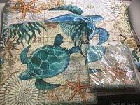 All three bath mats stacked showing design