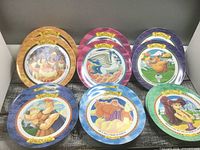 Front view showing all six Hercules promotional plate designs
