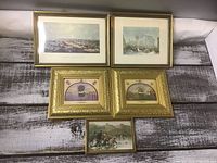 All five framed prints arrangement