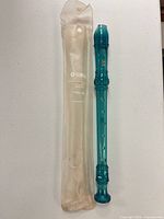 Recorder and case side by side on tabletop