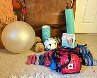 Overview of all exercise items grouped together