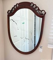 Front view of entire mirror showing frame design and overall size