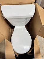 Top view of Kohler toilet in box