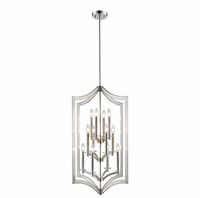 Catalog image of Z-Lite 12-light brushed nickel pendant