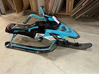 Full view of Polaris XCR snow bike sled