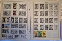 Two album pages with Grenada stamps, various commemoratives