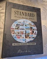 Front cover of Harris Standard World Stamp Album binder