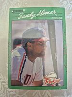Front of sealed 1990 Donruss The Rookies box showing Sandy Alomar Jr.