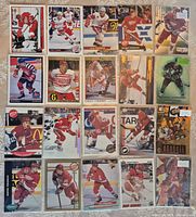 All 20 Sergei Fedorov cards spread out