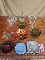 All twelve items arranged on table