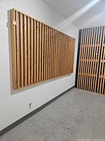 Large rectangular diffuser panel on wall