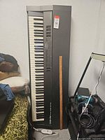 Roland RD-300S digital piano standing upright with full keyboard visible