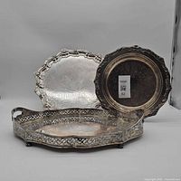 Front view showing three trays together