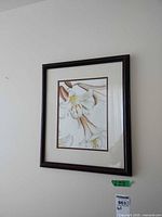 Framed artwork full view on wall