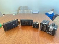 All five cameras in a row, front view