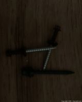 close-up of individual screws