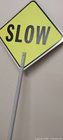 SLOW face of sign