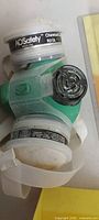 Close-up of AO Safety respirator mask with cartridges