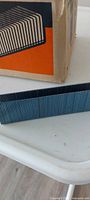 Close-up of one staple strip