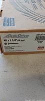 Box exterior showing Quik Drive branding and size #6 x 1-1/4 in
