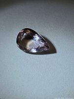 Pear-cut ametrine three-quarter view