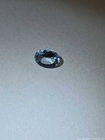 Front view of loose oval aquamarine